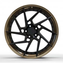 Cerchi scomponibili rosa nera canale bronzo