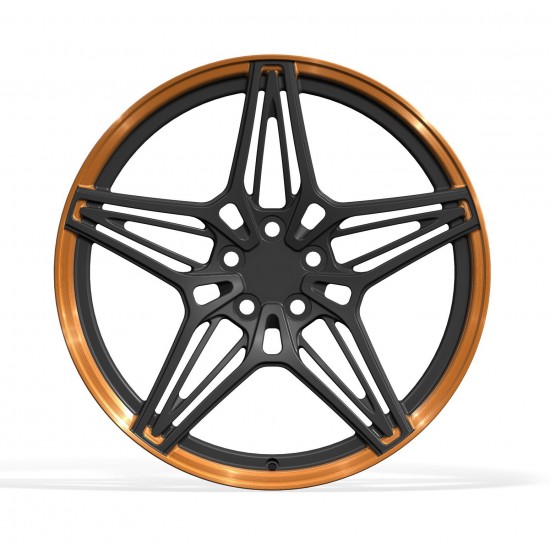 Progetto cerchi monoblocco bronzo e neri