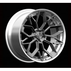 Cerchi scomponibili 2 pezzi canale crome rosa brushed